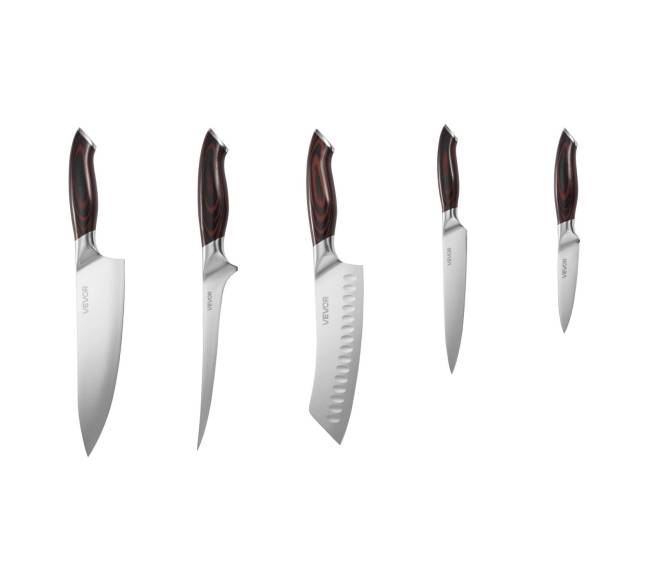 Virtuvinių peilių rinkinys, 5 dalys ir aukštos kokybės plienas9