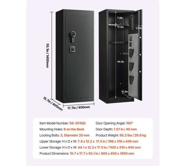 Seifas 8-10 ginklams su pirštų atspaudu ir slaptažodžiu6