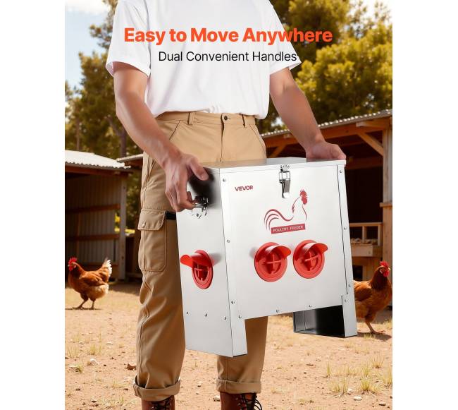 Automatinė vištų lesyklėlė, 11,34 kg talpa4