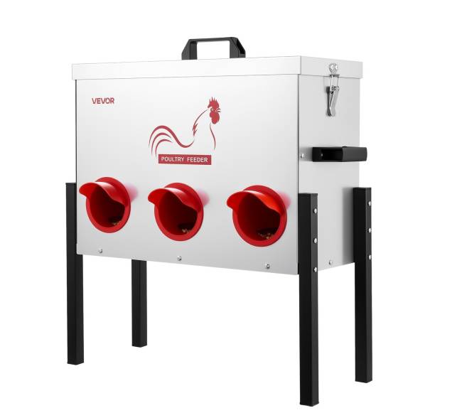 Automatinis paukščių lesykla su 6 lesimo angomis0