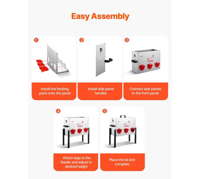 Automatinis paukščių lesykla su 6 lesimo angomis5