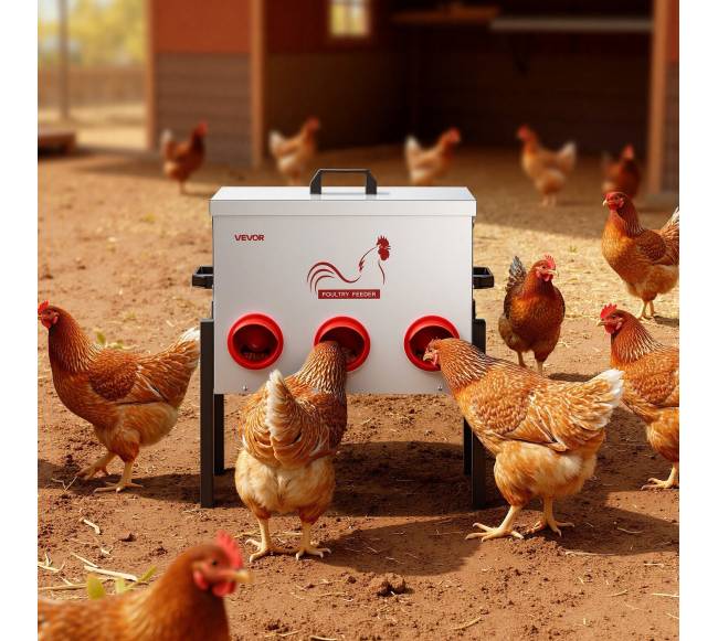 Automatinis paukščių lesykla su 6 lesimo angomis7