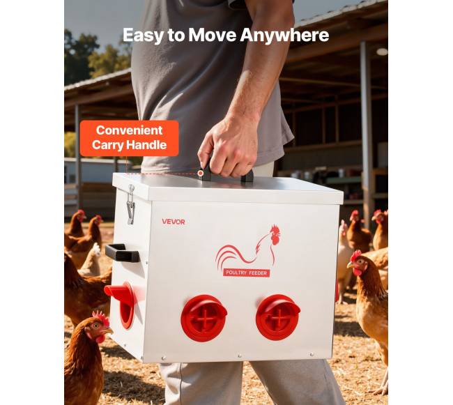 Automatinė vištų šėrykla su 6 angomis4