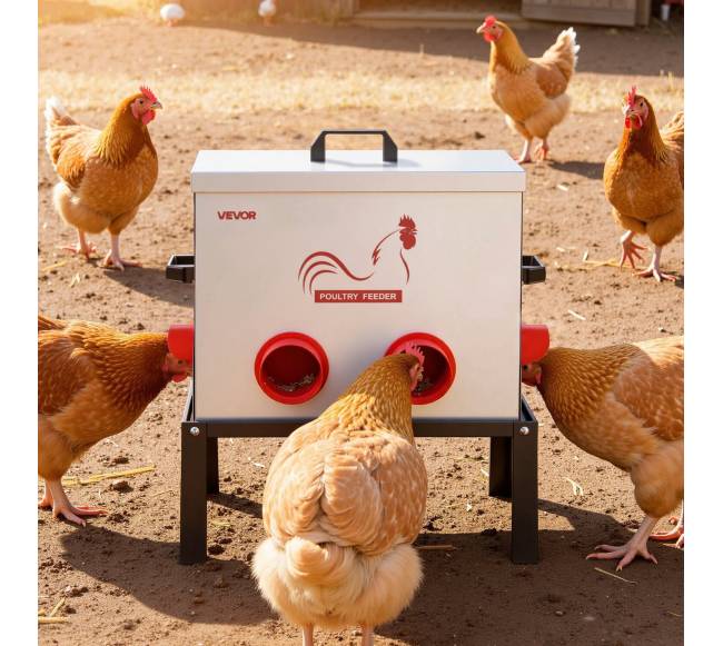 Automatinė vištų šėrykla su 6 angomis7