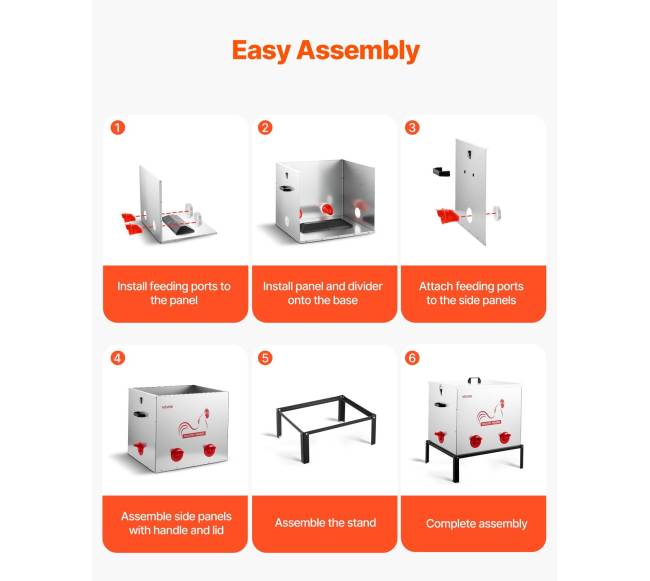 Automatinė vištų lesyklė, 38.56 kg, 6 angos5