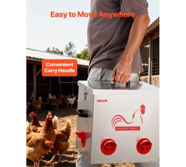 Automatinė vištidė, 22.68 kg talpa4