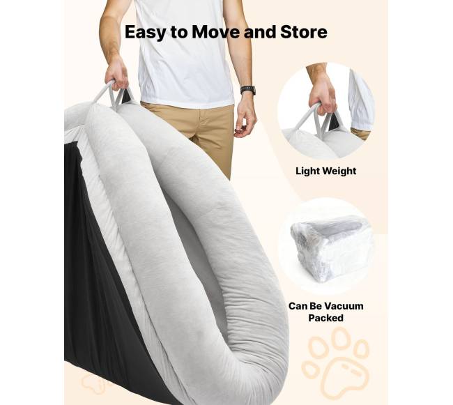 Žmonių šuns lova, 178x120 cm, atminties putos4