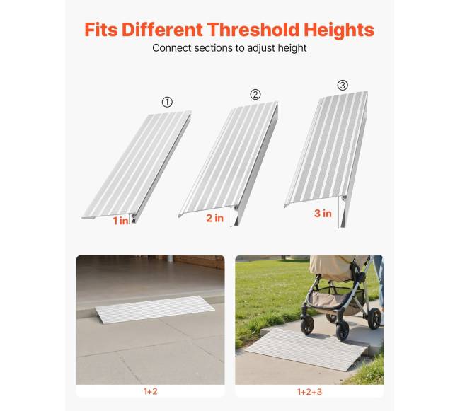 Durų slenksčio rampa, 87 mm aukštis5