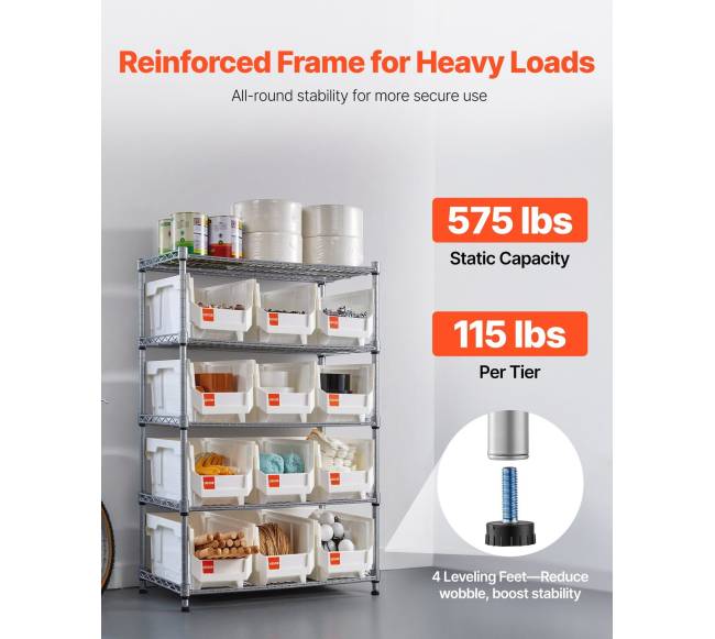 5 pakopų lentynų sistema su ratais ir dėžėmis2