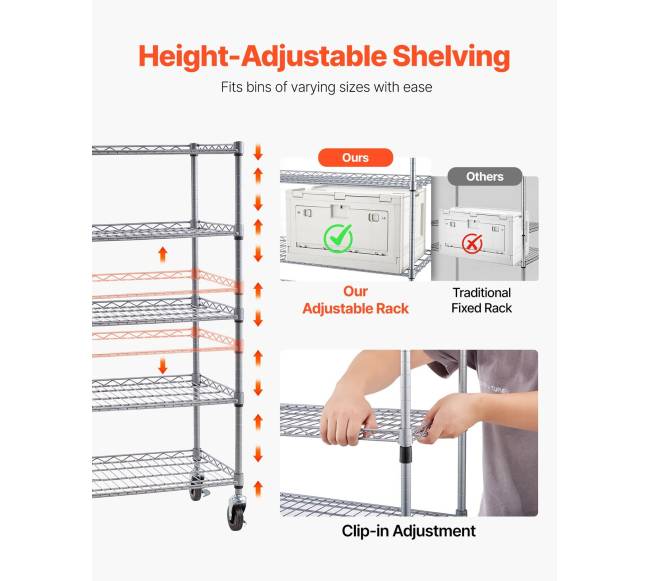 5 pakopų lentynų sistema su ratais ir dėžėmis3