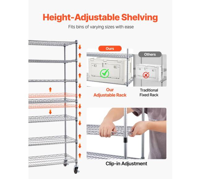 7 lygių mobilus bin laikymo stelažas3