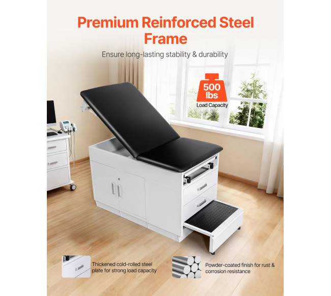 Medicininis tyrimo stalas su reguliuojama atlošu1