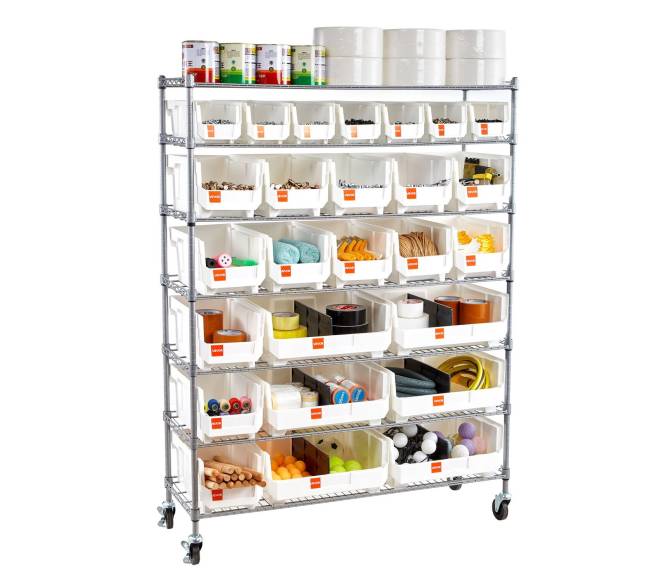 7 pakopų riedantys sandėlių stelažai8