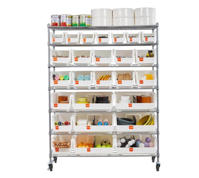 7 pakopų riedantys sandėlių stelažai9