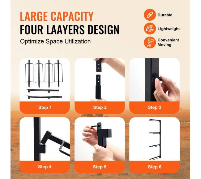 Keturių lygių balnų laikiklis ant sienos3