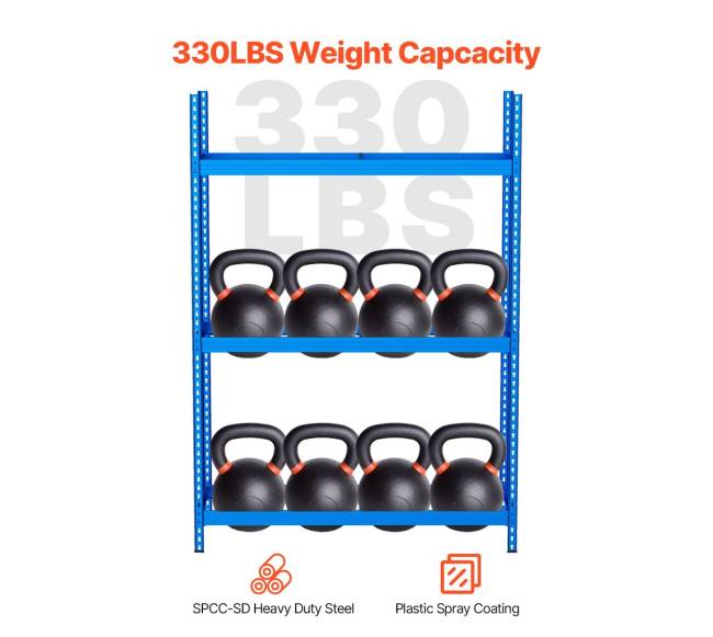 Padangų laikymo stovas su 2 lentynomis2