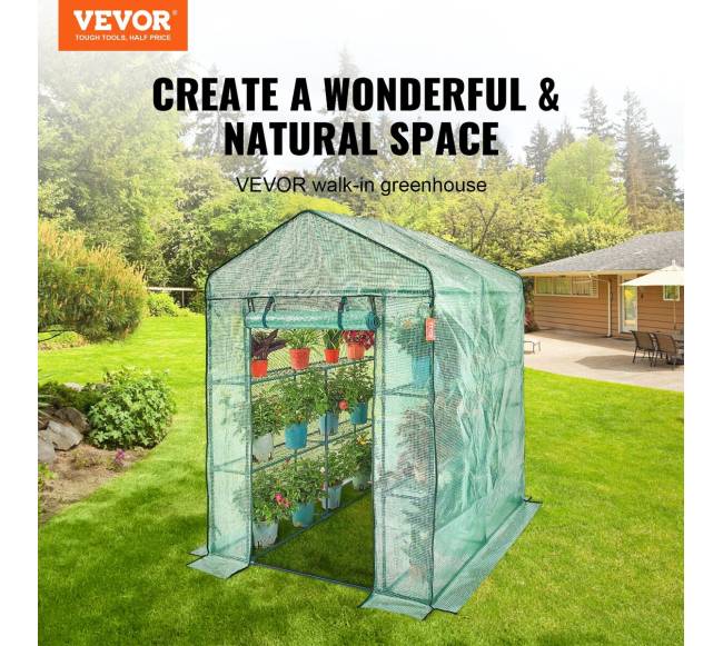 Pavėsinė šiltnamis su lentynomis1