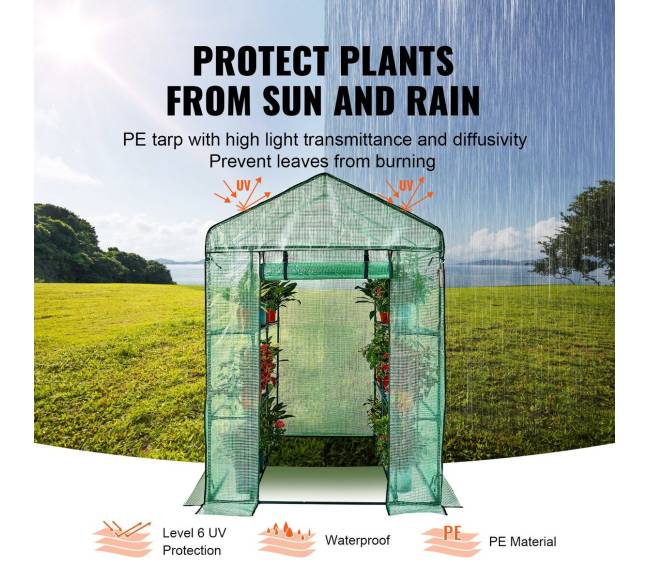 Pavėsinė šiltnamis su lentynomis4