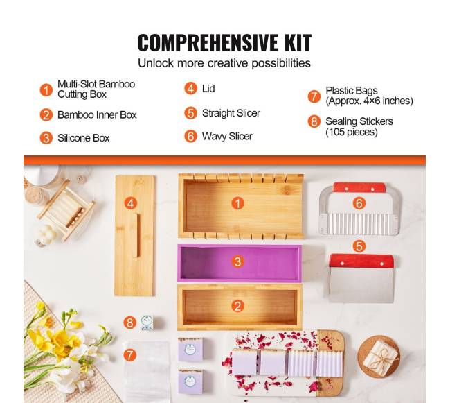 Muilo gamybos rinkinys su bambuko pjaustymo dėže2