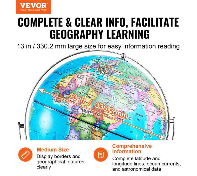 Apšviestas gaublys su stovu 33 cm1