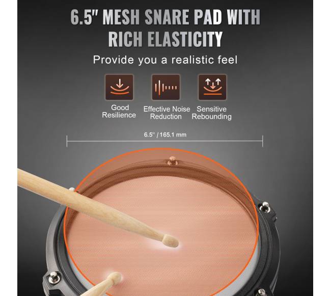 Elektroniniai būgnai su 150 garsų pradedantiesiems ir suaugusiems2