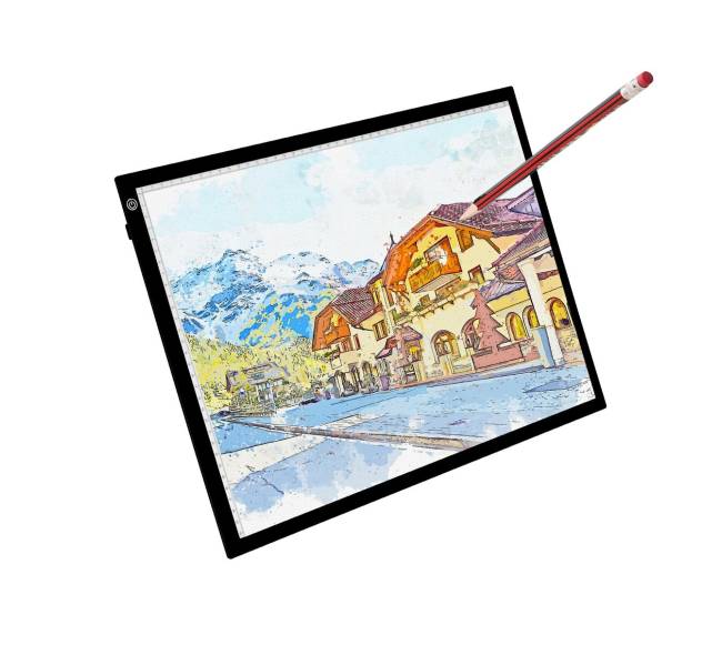 A3 LED šviesos lenta su USB ir reguliuojamu ryškumu0