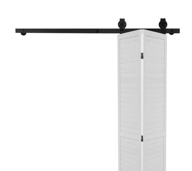 Sulankstomo stumdomo durų bėgelio rinkinys 132 cm0