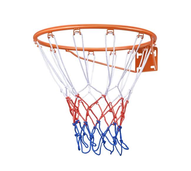 Krepšinio lankas su tinkleliu, montuojamas ant sienos0