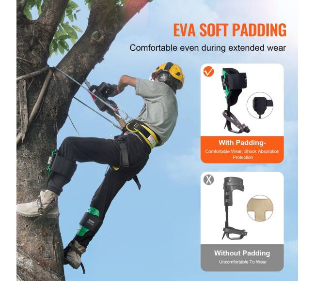 Medžių laipiojimo smaigai aliuminio plienas2