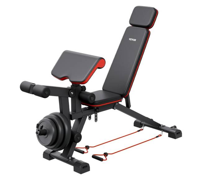 Reguliuojama treniruoklių salės svorių suolelis0