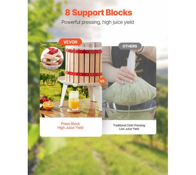 Rankinis vyno spaustuvas 18L medinio krepšio1