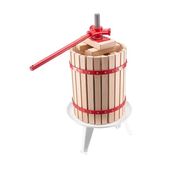 Rankinis vyno spaustuvas 18L medinio krepšio9