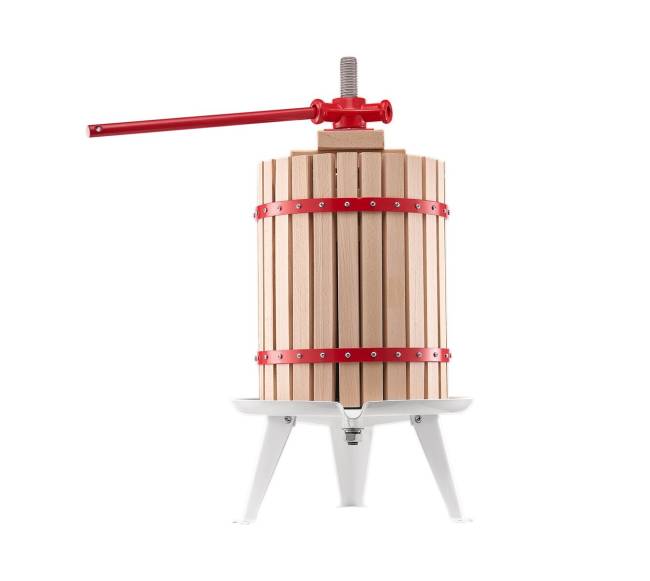 Rankinis vyno spaustuvas 18L medinio krepšio10