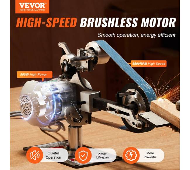 Šlifavimo juostinis šlifuoklis su kintamu greičiu1