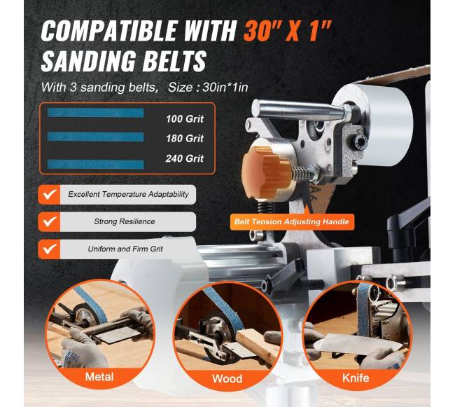 Šlifavimo juostinis šlifuoklis su kintamu greičiu3