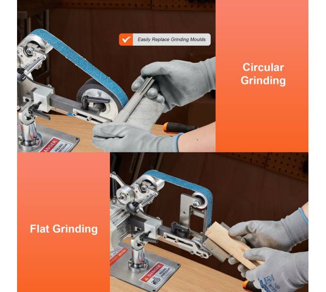 Šlifavimo juostinis šlifuoklis su kintamu greičiu4
