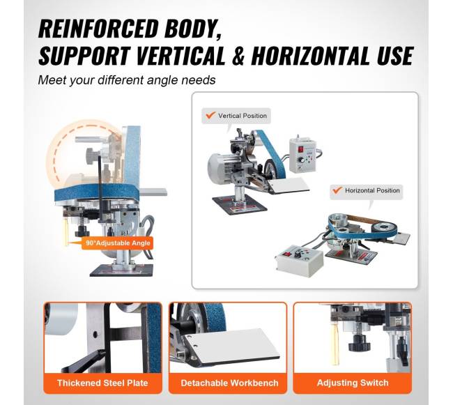 Šlifavimo juostinis šlifuoklis su kintamu greičiu5