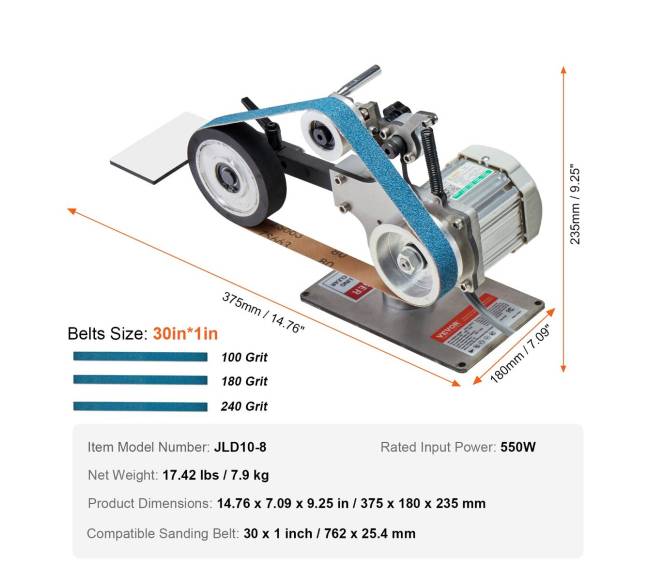 Šlifavimo juostinis šlifuoklis su kintamu greičiu6