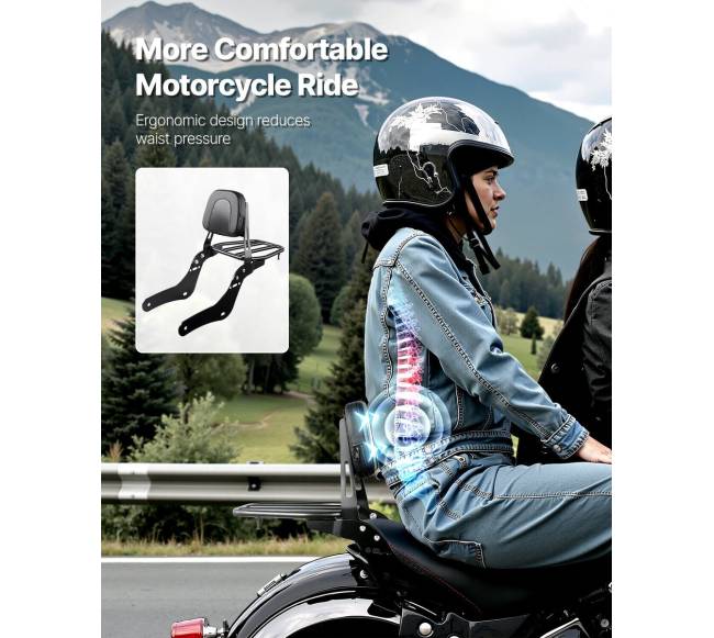 Motociklo atlošas su bagažo laikikliu Honda Rebel1