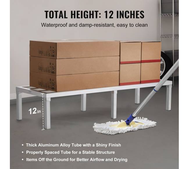 Aliumininė sandėliavimo lentyna 152 x 51 x 30 cm2