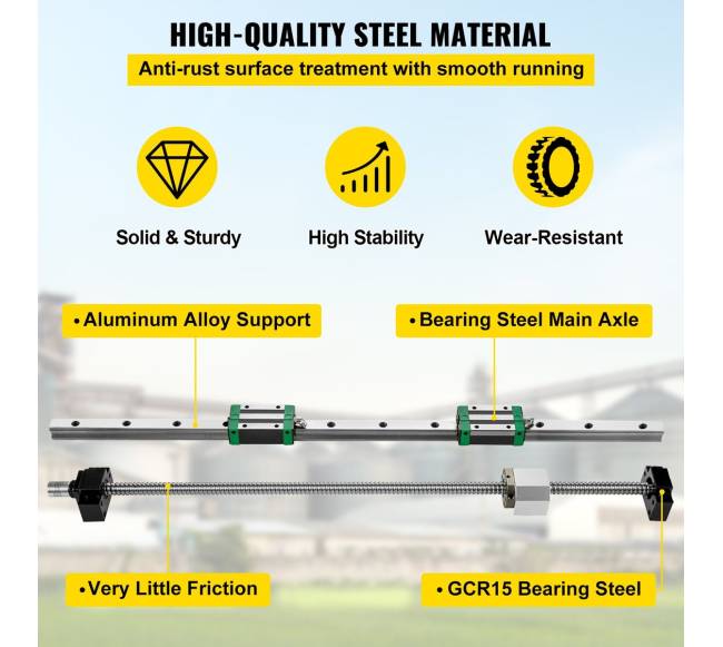 Linijinė kreipiamoji bėgelė DIY CNC staklėms2