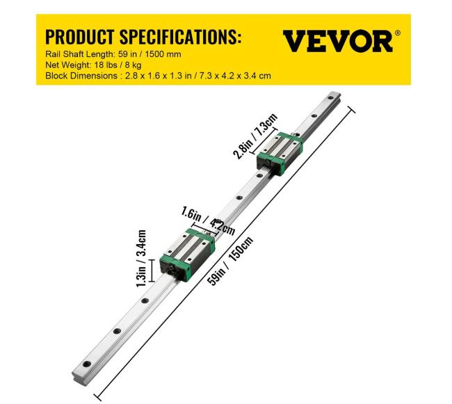 Linijinė kreipiamoji bėgelė DIY CNC staklėms6