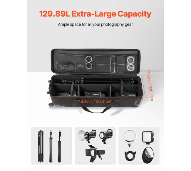 Studijos įrangos vežimėlio dėklas 1310x365x380mm1