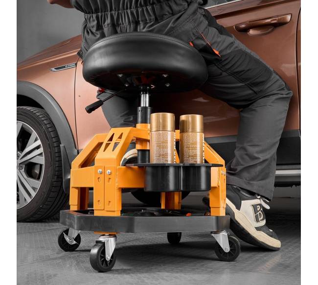 Riedantis dirbtuvių taburetė su ratukais7