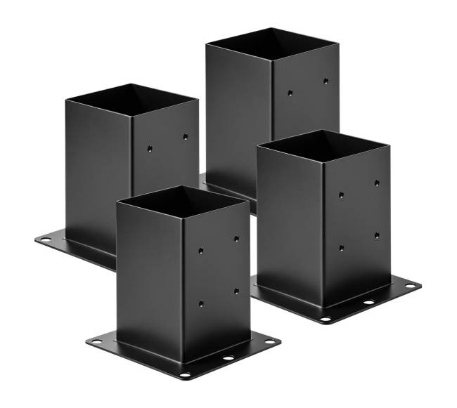 4 vnt. 6x6 medinių stulpų tvirtinimo laikikliai0