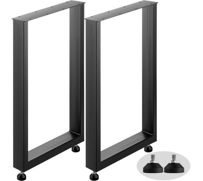 Juodi metaliniai stalo kojos, 2 vnt.0