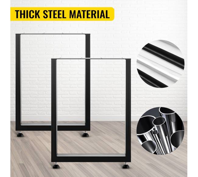 Juodi metaliniai stalo kojos, 2 vnt.1