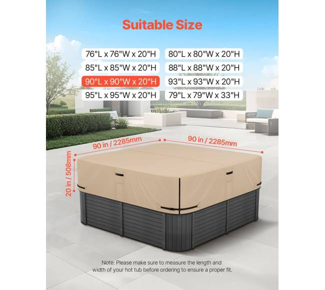 Lauko kubilo uždangalas 2285x2285x508 mm1