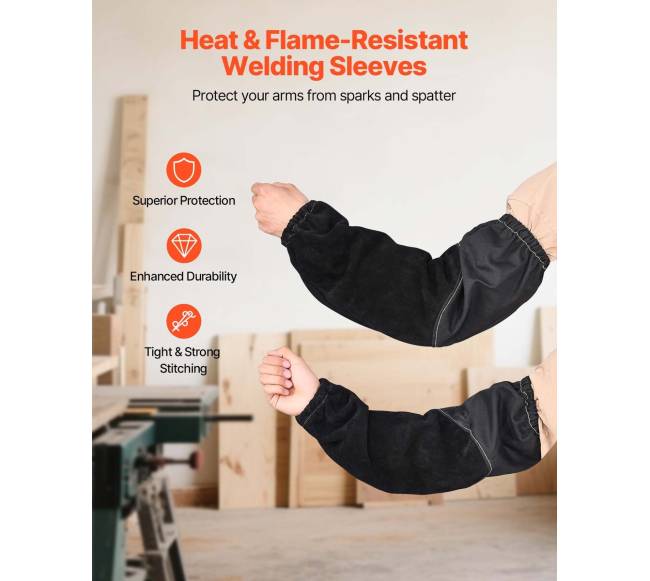 Atsparios liepsnai odinės suvirinimo rankovės1