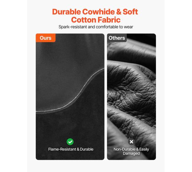 Atsparios liepsnai odinės suvirinimo rankovės2